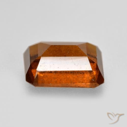 Hessonite Garnet Gemstone in 8.7 x 6.7 mm Size for Sale, Hessonite Garnet Stone in Reddish Orange Color