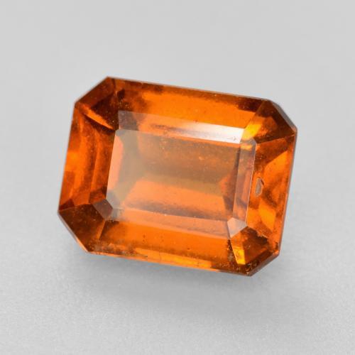 2.95 ct Orange Hessonite Garnet Stone, Natural Hessonite Garnet in Octagon Facet Shape for Sale