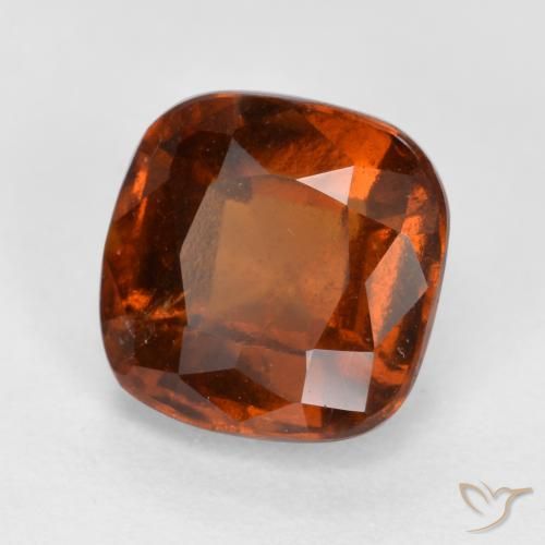2.00 ct Orange Hessonite Garnet Stone, Natural Hessonite Garnet in Cushion-Cut Shape for Sale