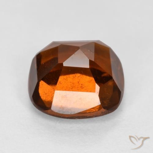 Hessonite Garnet Gemstone in 7 x 7 mm (calibrated) Size for Sale, Hessonite Garnet Stone in Reddish Orange Color