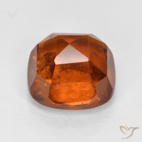 Hessonite Garnet Gemstone in 7 x 7 mm (calibrated) Size for Sale, Hessonite Garnet Stone in Amber Orange Color
