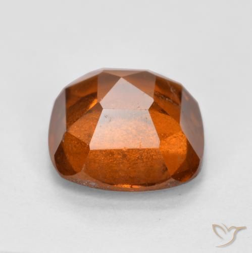 Hessonite Garnet Gemstone in 7 x 7 mm (calibrated) Size for Sale, Hessonite Garnet Stone in Deep Orange Color