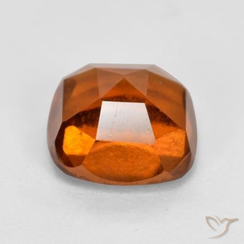 Hessonite Garnet Gemstone in 7 x 7 mm (calibrated) Size for Sale, Hessonite Garnet Stone in Deep Orange Color