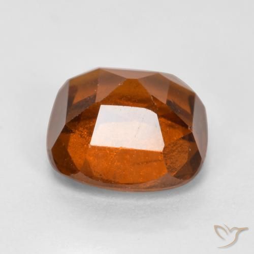 Hessonite Garnet Gemstone in 7 x 7 mm (calibrated) Size for Sale, Hessonite Garnet Stone in Amber Orange Color