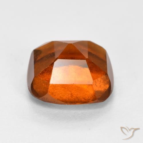 Hessonite Garnet Gemstone in 7 x 7 mm (calibrated) Size for Sale, Hessonite Garnet Stone in Dark Orange Color