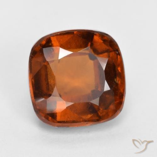 2.08 ct Orange Hessonite Garnet Stone, Natural Hessonite Garnet in Cushion-Cut Shape for Sale