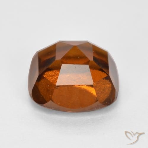Hessonite Garnet Gemstone in 7 x 7 mm (calibrated) Size for Sale, Hessonite Garnet Stone in Amber Orange Color