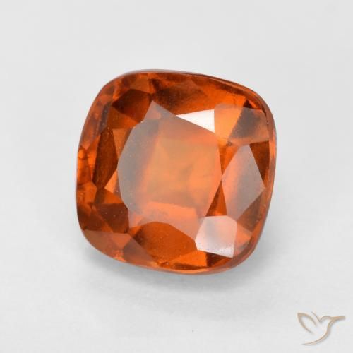2.08 ct Orange Hessonite Garnet Stone, Natural Hessonite Garnet in Cushion-Cut Shape for Sale