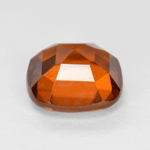 Hessonite Garnet Gemstone in 7.3 x 7.3 mm Size for Sale, Hessonite Garnet Stone in Reddish Orange Color