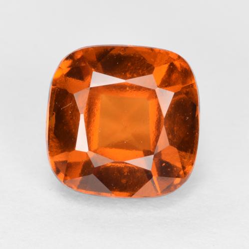 2.18 ct Orange Hessonite Garnet Gemstone, Hessonite Garnet Gem in Cushion-Cut Shape for Sale.