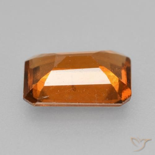 Hessonite Garnet Gemstone in 8.7 x 6.4 mm Size for Sale, Hessonite Garnet Stone in Medium Orange Color