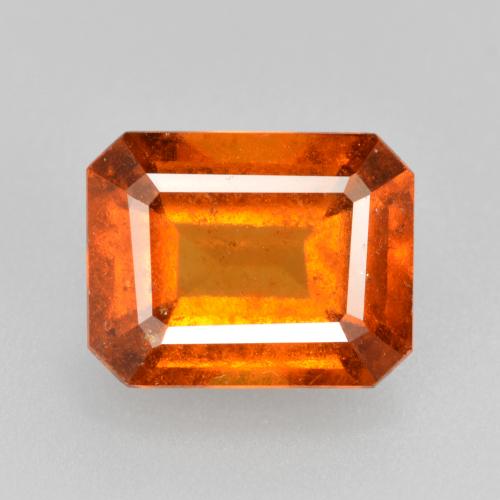 Fire Orange Hessonite Garnet Gem - 2.5ct Octagon Facet (ID: 559197)