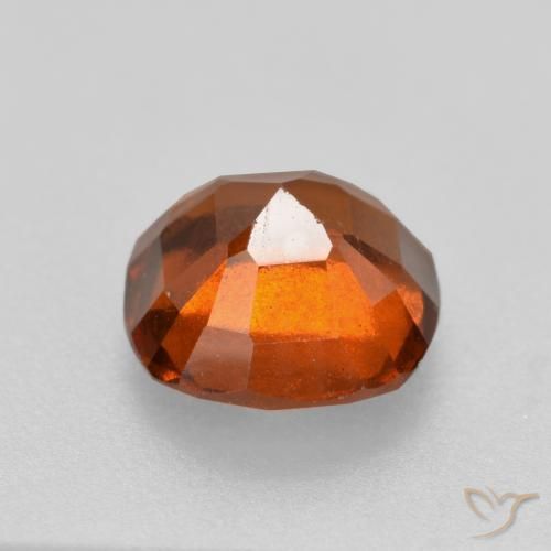 Hessonite Garnet Gemstone in 7 x 7 mm (calibrated) Size for Sale, Hessonite Garnet Stone in Reddish Orange Color
