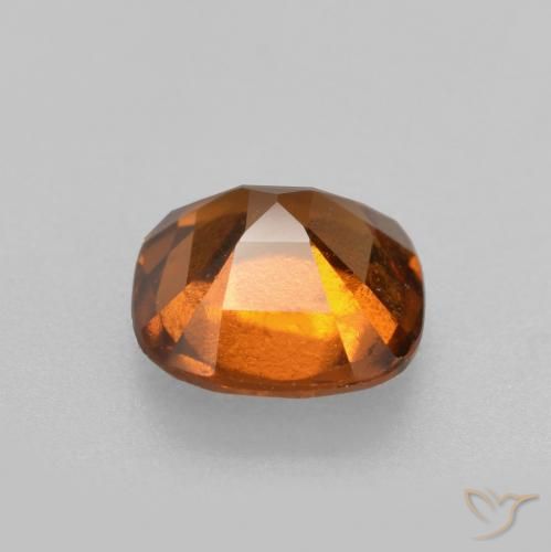 Hessonite Garnet Gemstone in 7 x 7 mm (calibrated) Size for Sale, Hessonite Garnet Stone in Medium Orange Color