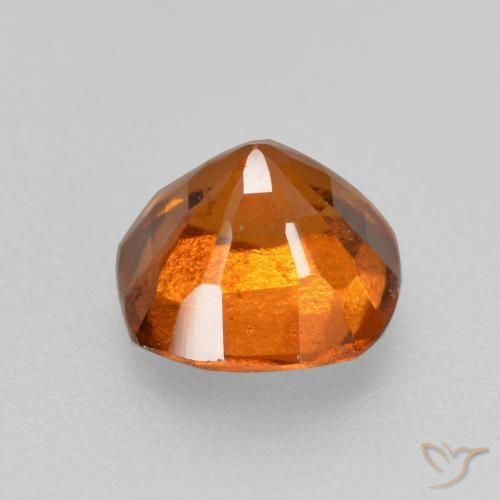 Hessonite Garnet Gemstone in 6.5 x 6.5 mm Size for Sale, Hessonite Garnet Stone in Deep Orange Color