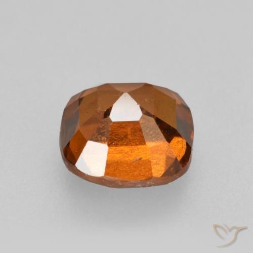 Hessonite Garnet Gemstone in 7 x 7 mm (calibrated) Size for Sale, Hessonite Garnet Stone in Medium-Dark Orange Color