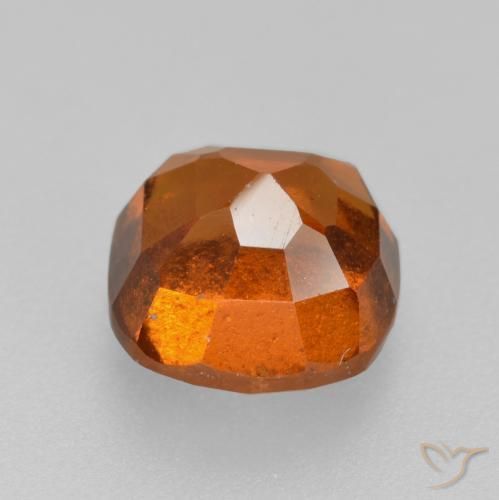Hessonite Garnet Gemstone in 7 x 7 mm (calibrated) Size for Sale, Hessonite Garnet Stone in Medium Orange Color