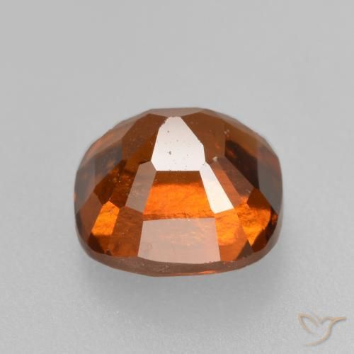 Hessonite Garnet Gemstone in 7 x 7 mm (calibrated) Size for Sale, Hessonite Garnet Stone in Deep Orange Color
