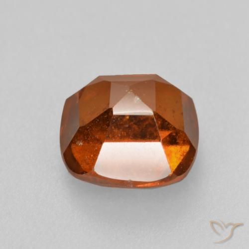 Hessonite Garnet Gemstone in 7 x 7 mm (calibrated) Size for Sale, Hessonite Garnet Stone in Medium Orange Color