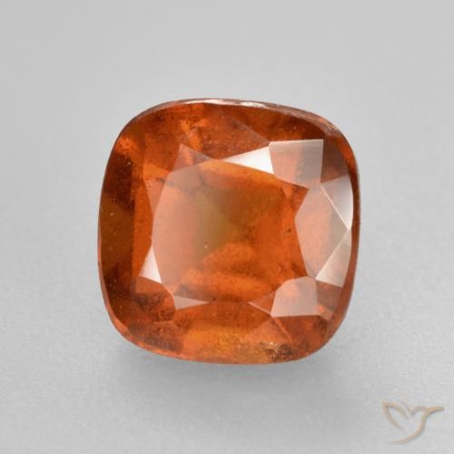 2.08 ct Orange Hessonite Garnet Stone, Natural Hessonite Garnet in Cushion-Cut Shape for Sale