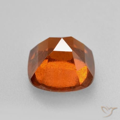 Hessonite Garnet Gemstone in 7 x 7 mm (calibrated) Size for Sale, Hessonite Garnet Stone in Fire Orange Color