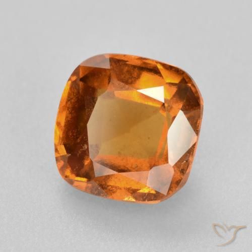 1.81 ct Orange Hessonite Garnet Stone, Natural Hessonite Garnet in Cushion-Cut Shape for Sale