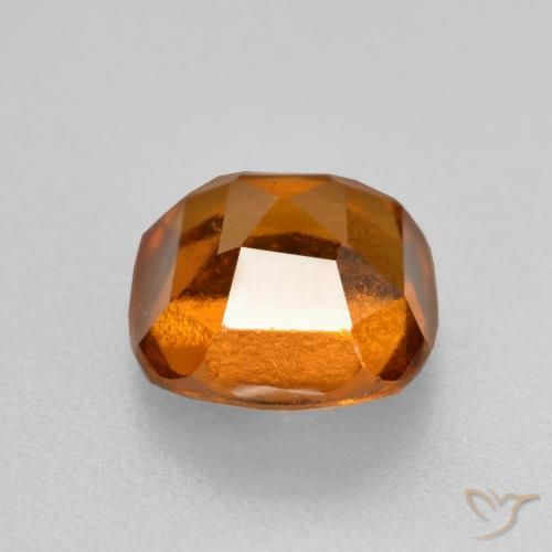 Hessonite Garnet Gemstone in 7 x 7 mm (calibrated) Size for Sale, Hessonite Garnet Stone in Earth Orange Color