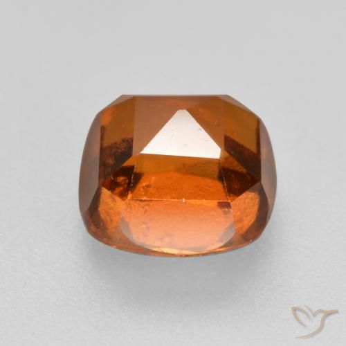 Hessonite Garnet Gemstone in 7 x 7 mm (calibrated) Size for Sale, Hessonite Garnet Stone in Deep Orange Color