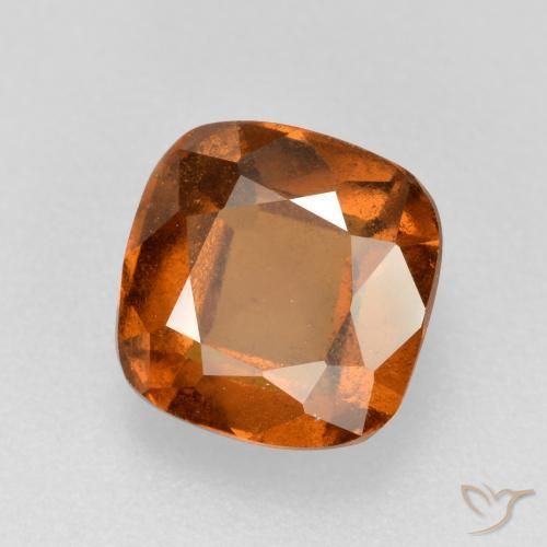 2.19 ct Orange Hessonite Garnet Stone, Natural Hessonite Garnet in Cushion-Cut Shape for Sale