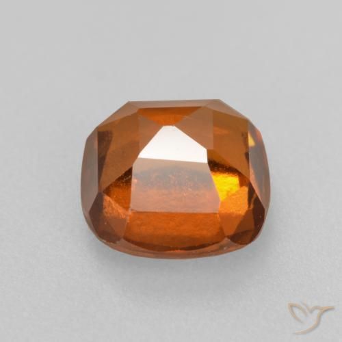 Hessonite Garnet Gemstone in 7 x 7 mm (calibrated) Size for Sale, Hessonite Garnet Stone in Deep Orange Color