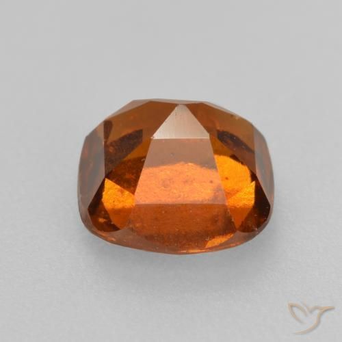Hessonite Garnet Gemstone in 7 x 7 mm (calibrated) Size for Sale, Hessonite Garnet Stone in Deep Orange Color