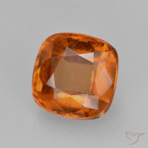 2.08 ct Orange Hessonite Garnet Stone, Natural Hessonite Garnet in Cushion-Cut Shape for Sale
