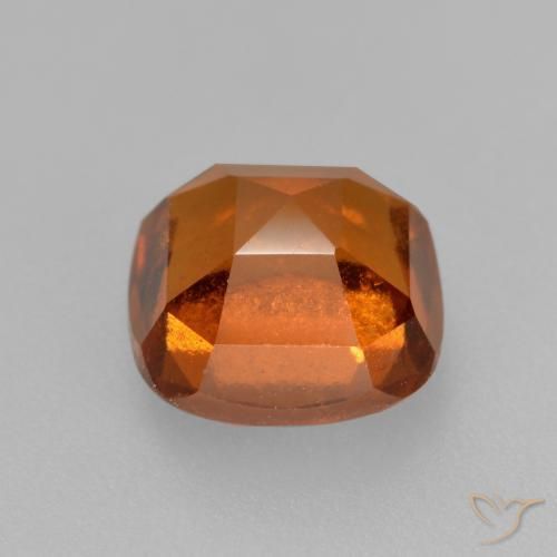 Hessonite Garnet Gemstone in 7 x 7 mm (calibrated) Size for Sale, Hessonite Garnet Stone in Deep Orange Color