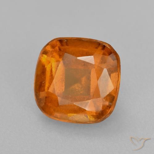 1.81 ct Orange Hessonite Garnet Stone, Natural Hessonite Garnet in Cushion-Cut Shape for Sale