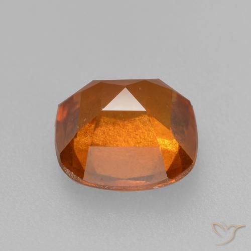Hessonite Garnet Gemstone in 7 x 7 mm (calibrated) Size for Sale, Hessonite Garnet Stone in Medium Orange Color