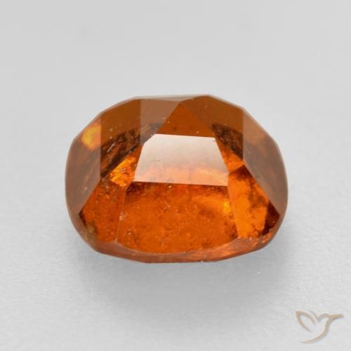 Hessonite Garnet Gemstone in 7 x 7 mm (calibrated) Size for Sale, Hessonite Garnet Stone in Fire Orange Color