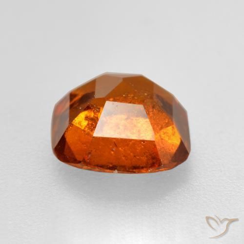 Hessonite Garnet Gemstone in 7 x 7 mm (calibrated) Size for Sale, Hessonite Garnet Stone in Amber Orange Color