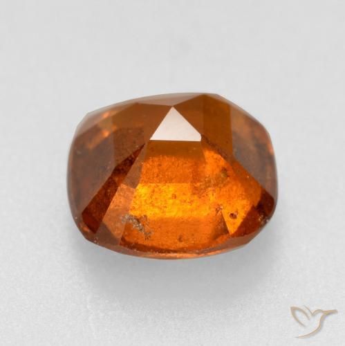 Hessonite Garnet Gemstone in 7 x 7 mm (calibrated) Size for Sale, Hessonite Garnet Stone in Amber Orange Color