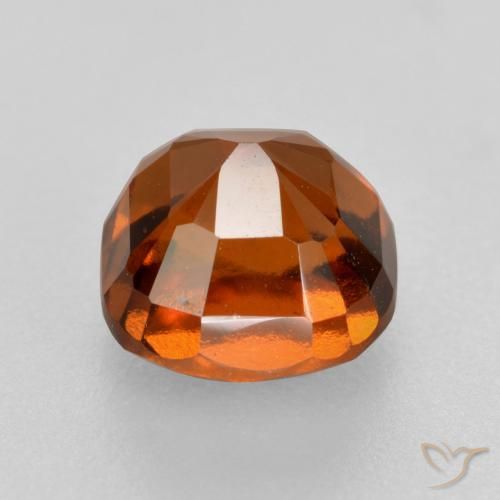 Hessonite Garnet Gemstone in 7 x 7 mm (calibrated) Size for Sale, Hessonite Garnet Stone in Deep Orange Color