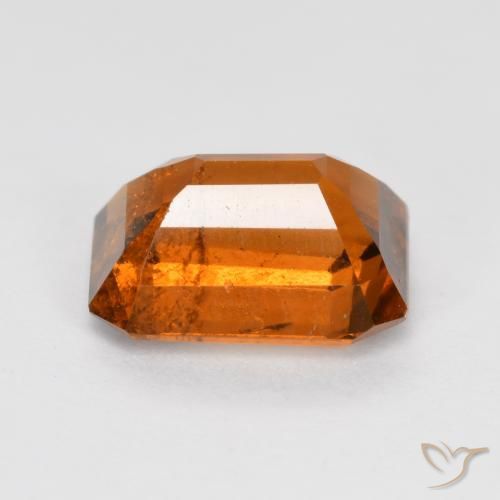 Hessonite Garnet Gemstone in 8 x 6 mm (calibrated) Size for Sale, Hessonite Garnet Stone in Medium Orange Color