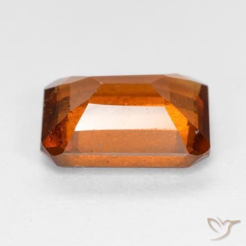 Hessonite Garnet Gemstone in 8.7 x 6.6 mm Size for Sale, Hessonite Garnet Stone in Deep Orange Color