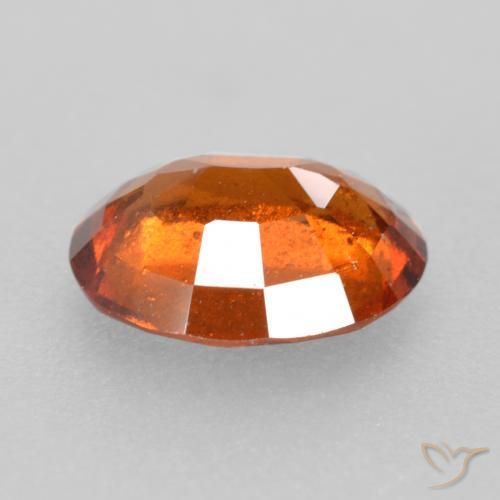 Hessonite Garnet Gemstone in 9 x 7 mm (calibrated) Size for Sale, Hessonite Garnet Stone in Deep Orange Color