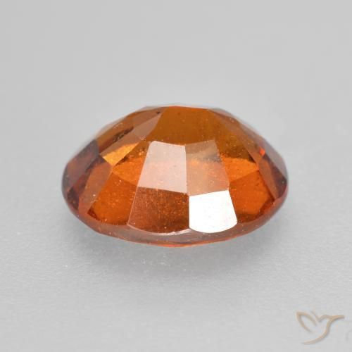 Hessonite Garnet Gemstone in 9 x 7 mm (calibrated) Size for Sale, Hessonite Garnet Stone in Deep Orange Color