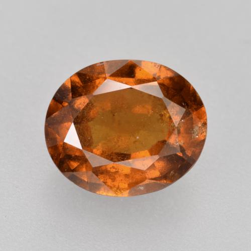 Amber Orange Hessonite Garnet Gem - 2.2ct Oval Facet (ID: 560421)