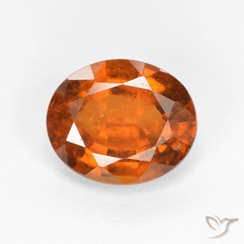 2.30ct Natural Deep Orange Hessonite Garnet, Oval, SI