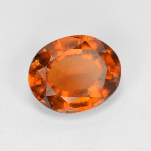 2.20 ct Orange Hessonite Garnet Stone, Natural Hessonite Garnet in Oval Facet Shape for Sale