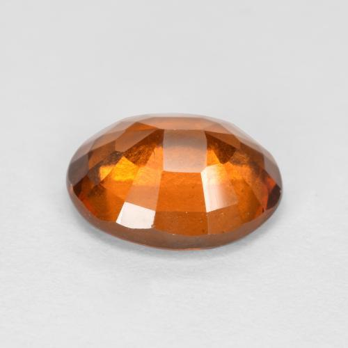 Hessonite Garnet Gemstone in 9 x 7 mm (calibrated) Size for Sale, Hessonite Garnet Stone in Medium-Dark Orange Color