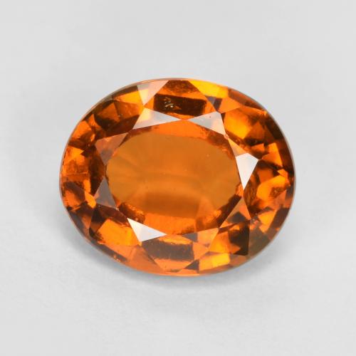 Naranja medio Granate Hesonita Gema - 2.1ct Forma ovalada (ID: 560661)