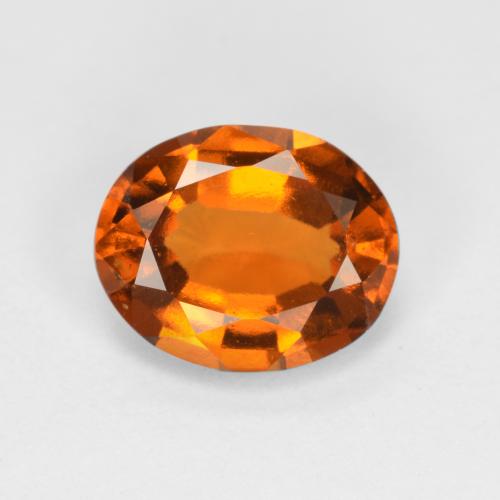 Medium-Dark Orange Hessonit-Granat Edelstein - 1.8ct Oval facettiert (ID: 560664)
