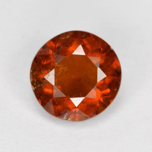 Naranja fuego Granate Hesonita Gema - 1.5ct Faceta Redonda (ID: 563535)